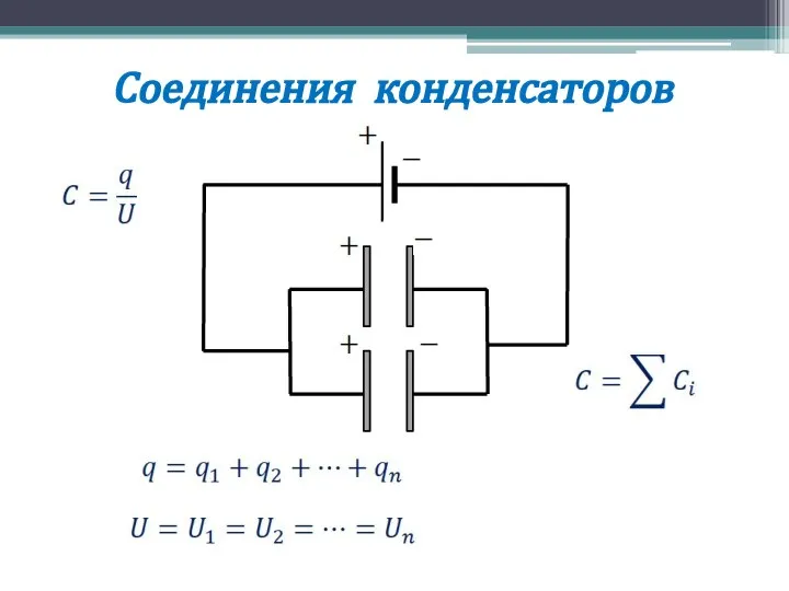 Соединения конденсаторов