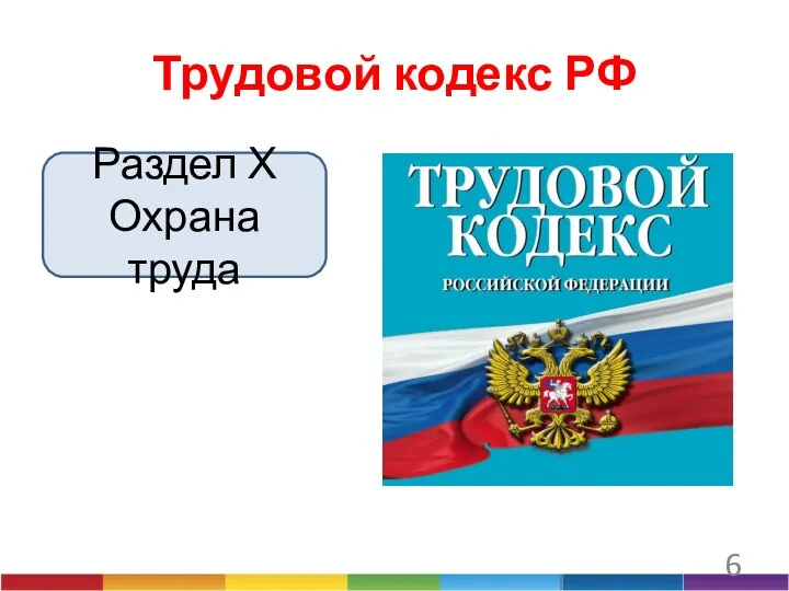 Трудовой кодекс РФ Раздел Х Охрана труда