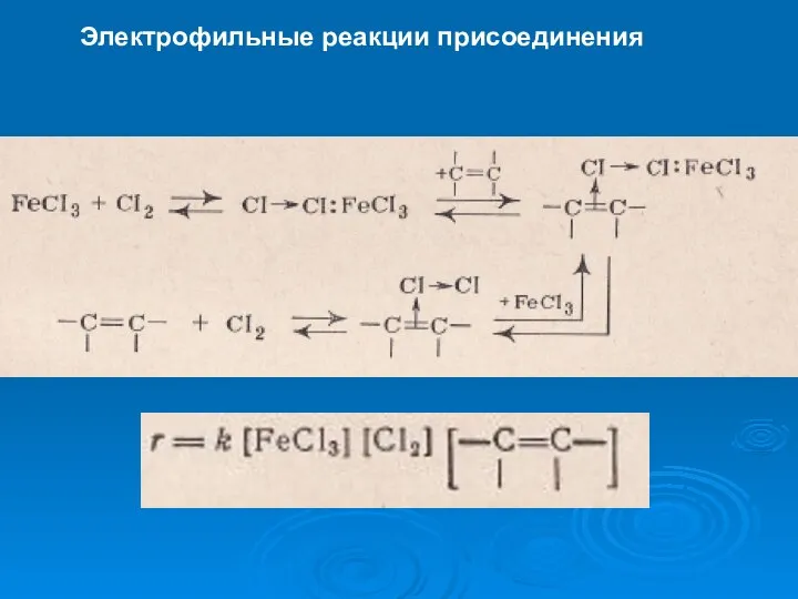 Электрофильные реакции присоединения