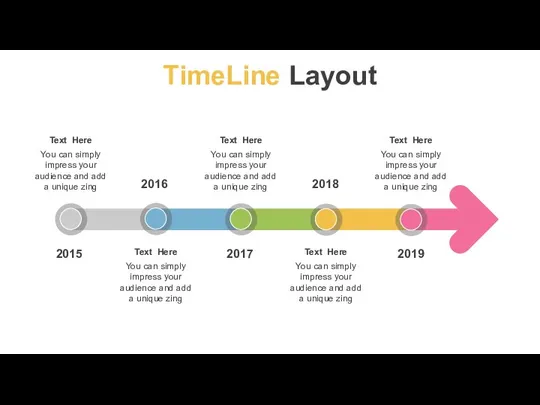 TimeLine Layout 2015 2016 2017 2018 2019