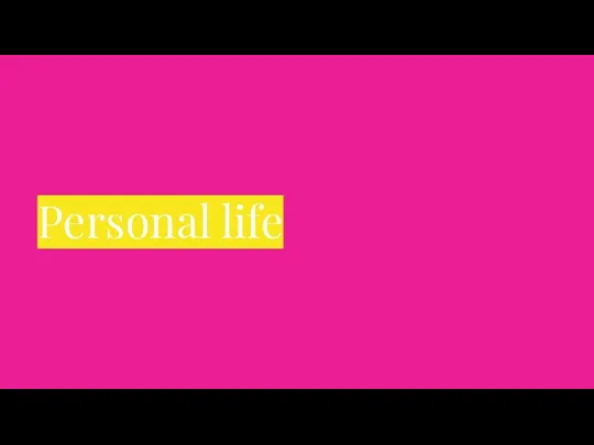 Personal life