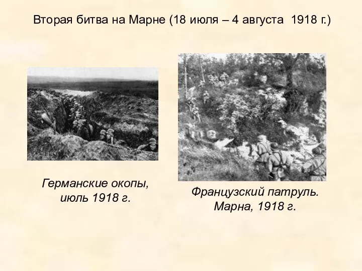 Вторая битва на Марне (18 июля – 4 августа 1918 г.)