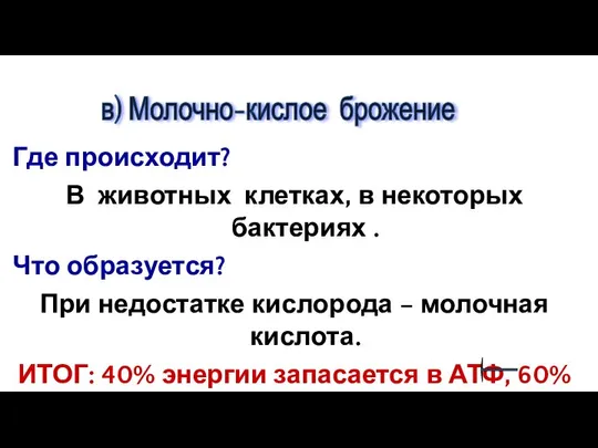 Где происходит? В животных клетках, в некоторых бактериях . Что образуется?