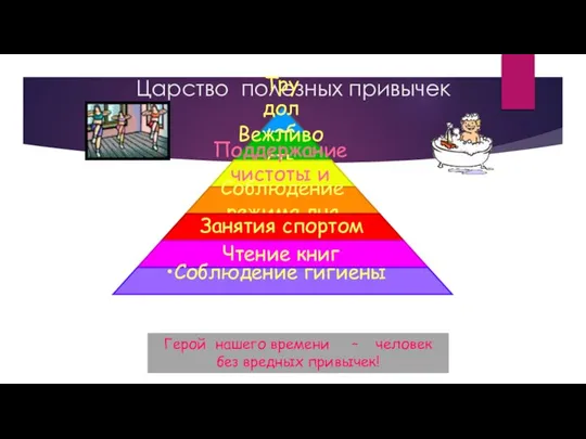 Царство полезных привычек Герой нашего времени – человек без вредных привычек!