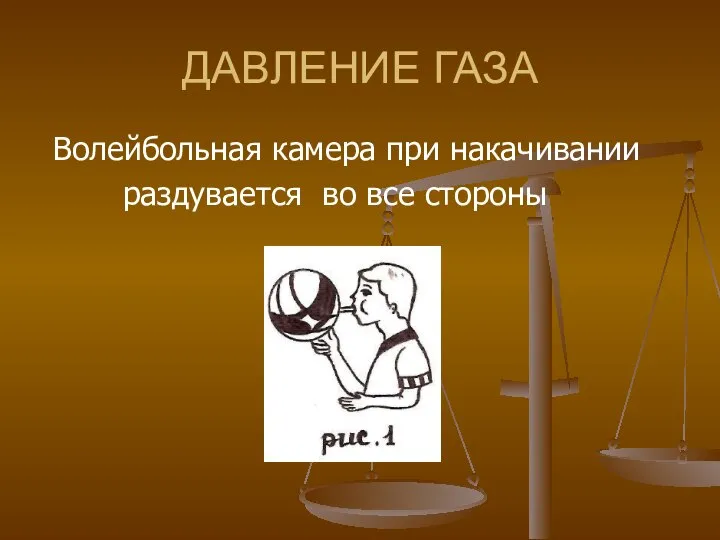 ДАВЛЕНИЕ ГАЗА Волейбольная камера при накачивании раздувается во все стороны