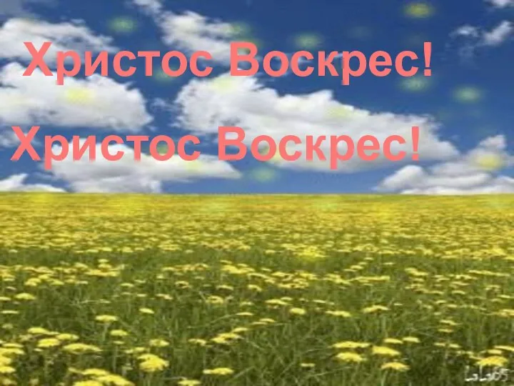 . Христос Воскрес! Христос Воскрес!