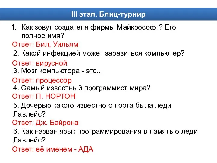 Как зовут создателя фирмы Майкрософт? Его полное имя? 2. Какой инфекцией