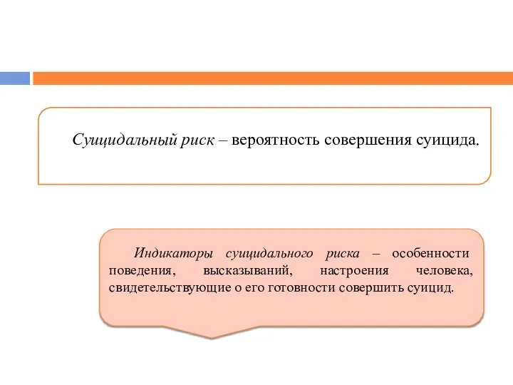 Суицидальный риск – вероятность совершения суицида. Индикаторы суицидального риска – особенности