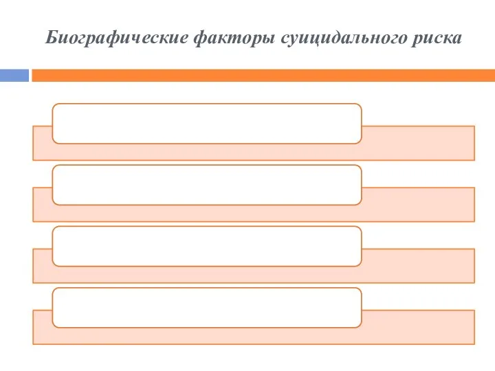 Биографические факторы суицидального риска