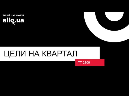 ЦЕЛИ НА КВАРТАЛ ТТ 2809