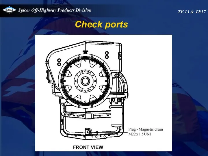 Check ports TE 13 & TE17