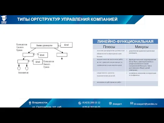 ТИПЫ ОРГСТРУКТУР УПРАВЛЕНИЯ КОМПАНИЕЙ