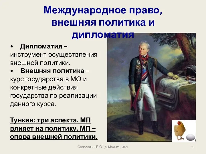 Соломатин Е.О. (с) Москва, 2021 • Дипломатия – инструмент осуществления внешней