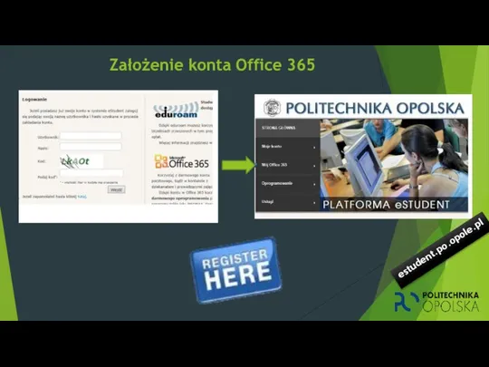 Założenie konta Office 365 estudent.po.opole.pl
