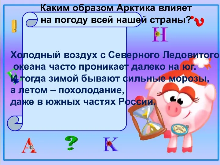 Каким образом Арктика влияет на погоду всей нашей страны? Холодный воздух