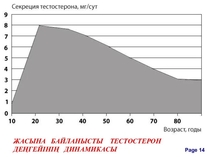 ЖАСЫНА БАЙЛАНЫСТЫ ТЕСТОСТЕРОН ДЕҢГЕЙІНІҢ ДИНАМИКАСЫ