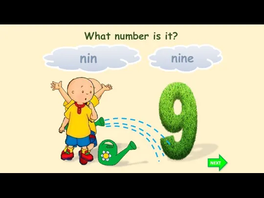 nin nine NEXT What number is it?