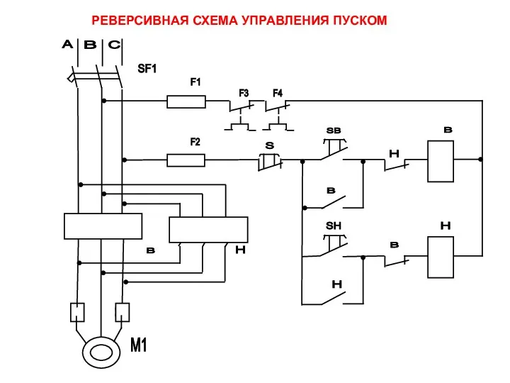 РЕВЕРСИВНАЯ СХЕМА УПРАВЛЕНИЯ ПУСКОМ