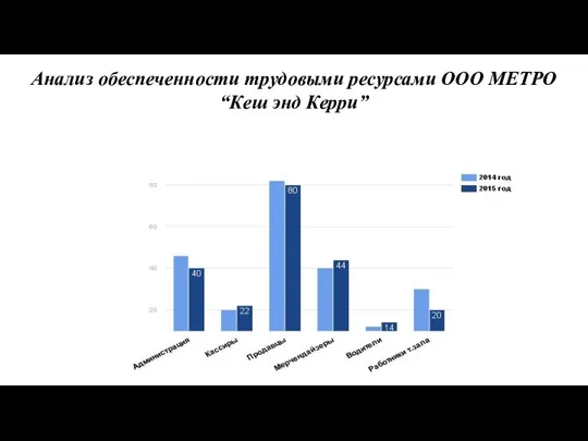 Анализ обеспеченности трудовыми ресурсами ООО МЕТРО “Кеш энд Керри”