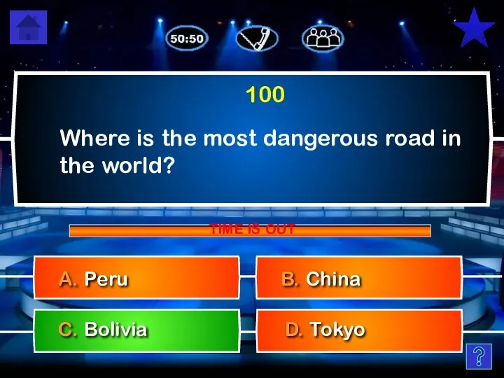 Where is the most dangerous road in the world? B. China