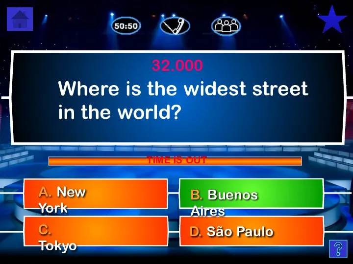 Where is the widest street in the world? D. São Paulo