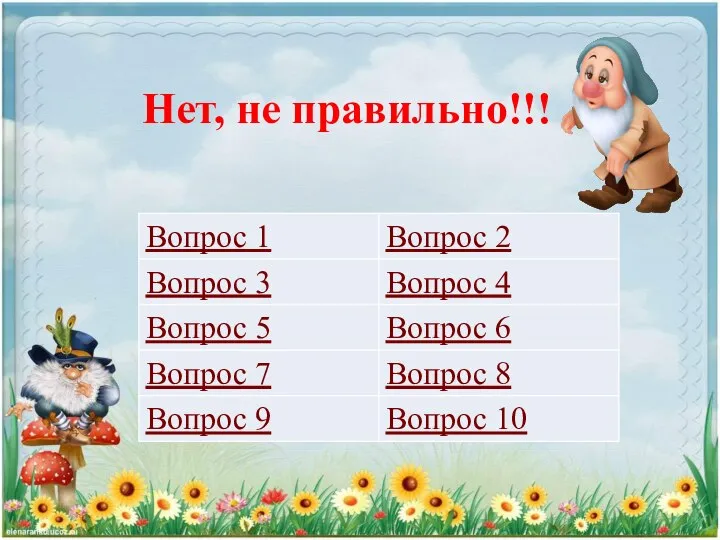 Нет, не правильно!!!