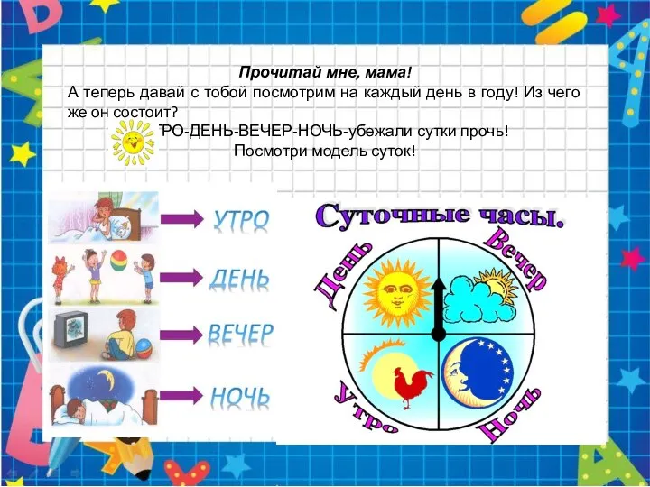 Прочитай мне, мама! А теперь давай с тобой посмотрим на каждый