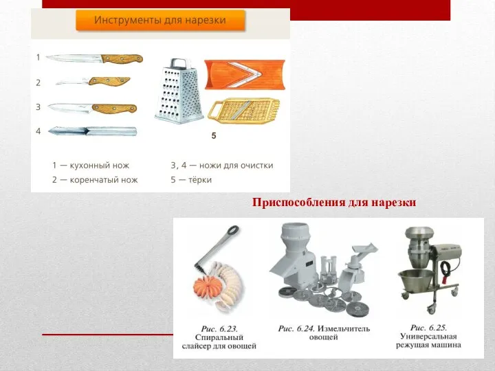 Приспособления для нарезки