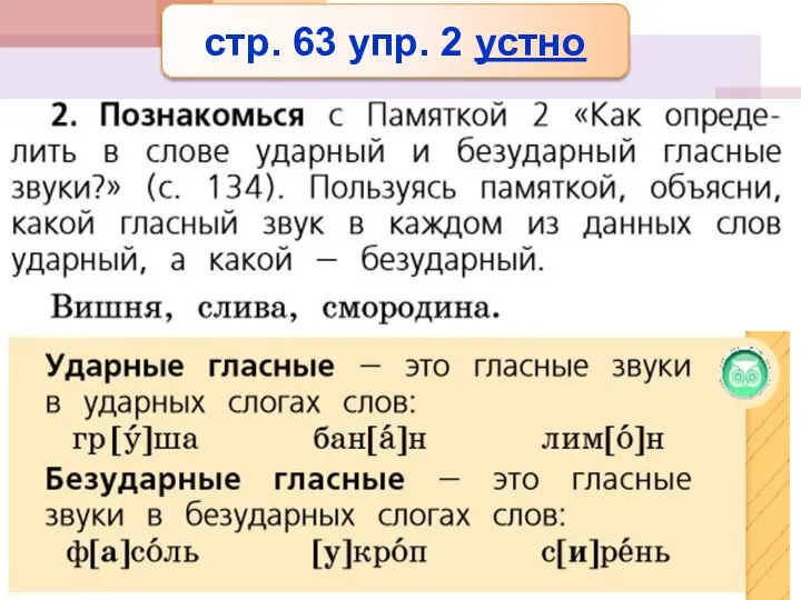 стр. 63 упр. 2 устно