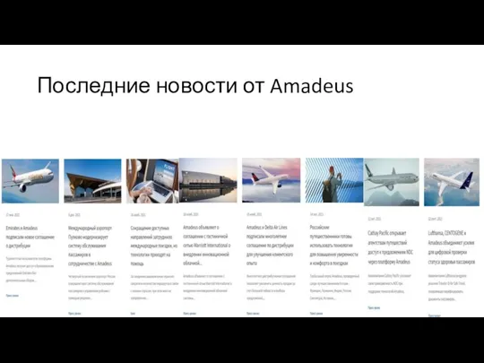 Последние новости от Amadeus