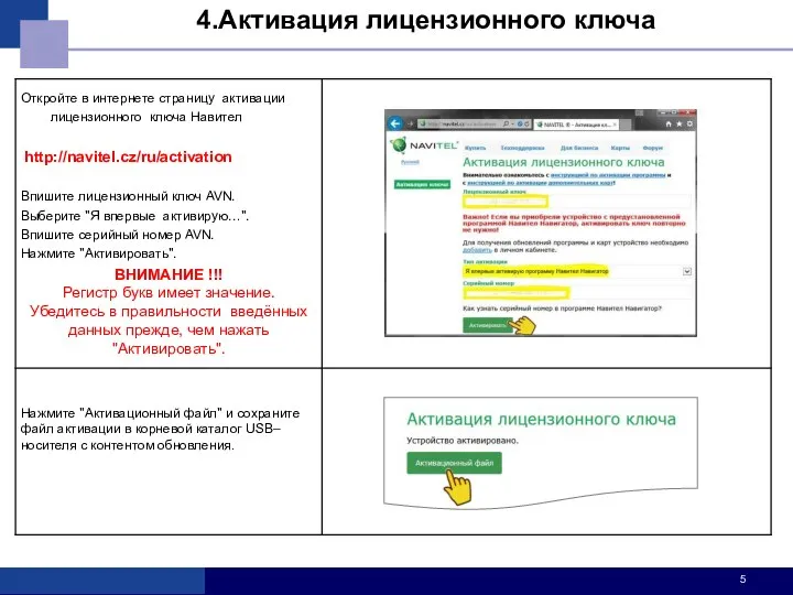 4.Активация лицензионного ключа