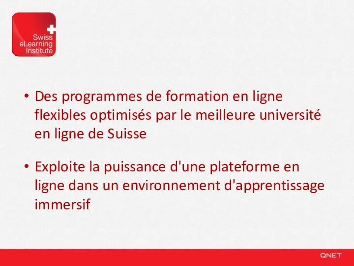 Des programmes de formation en ligne flexibles optimisés par le meilleure