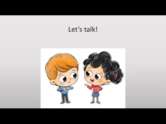 Let’s talk!
