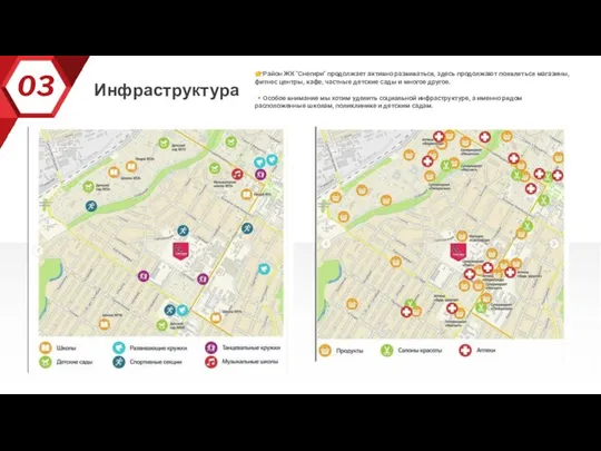 03 Инфраструктура ?Район ЖК "Снегири" продолжает активно развиваться, здесь продолжают появляться