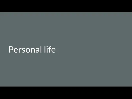 Personal life