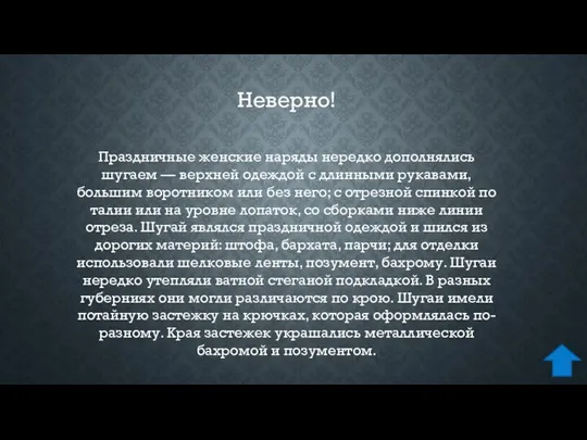 Праздничные женские наряды нередко дополнялись шугаем — верхней одеждой с длинными