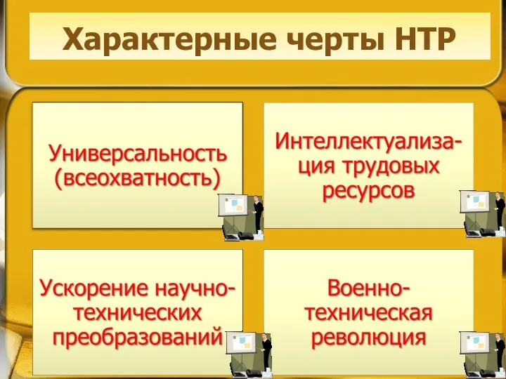 Характерные черты НТР