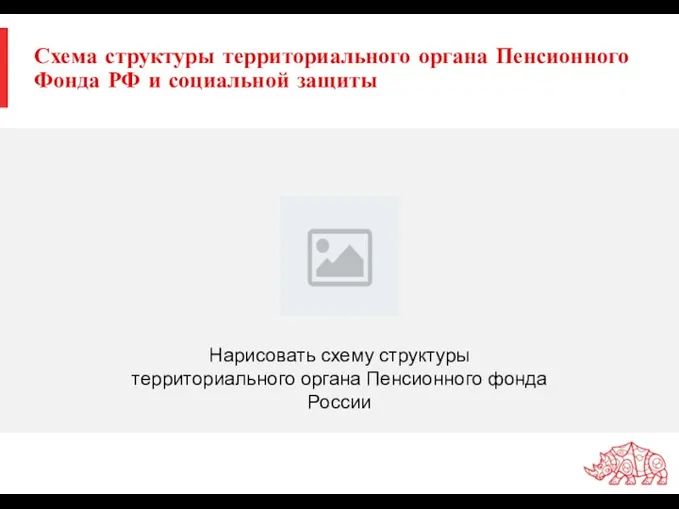 Схема структуры территориального органа Пенсионного Фонда РФ и социальной защиты Нарисовать