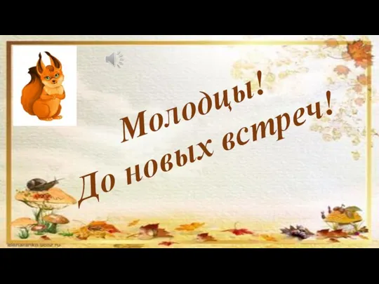 Молодцы! До новых встреч!