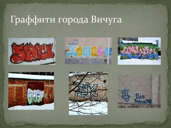 Граффити города Вичуга