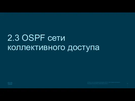 2.3 OSPF сети коллективного доступа