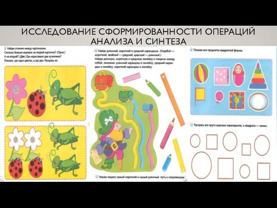 ИССЛЕДОВАНИЕ СФОРМИРОВАННОСТИ ОПЕРАЦИЙ АНАЛИЗА И СИНТЕЗА