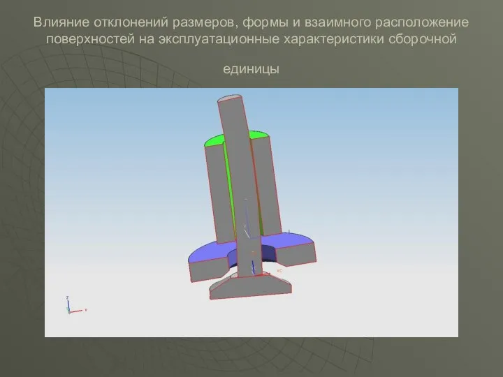 Влияние отклонений размеров, формы и взаимного расположение поверхностей на эксплуатационные характеристики сборочной единицы