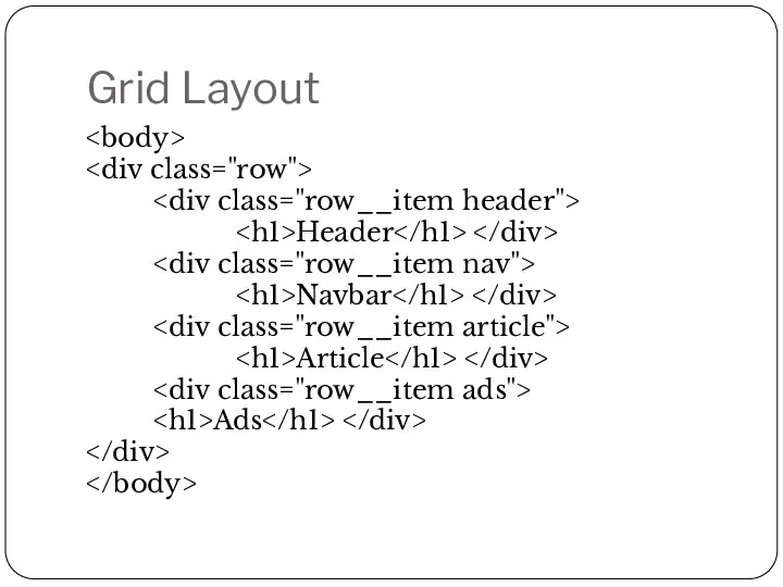 Grid Layout Header Navbar Article Ads