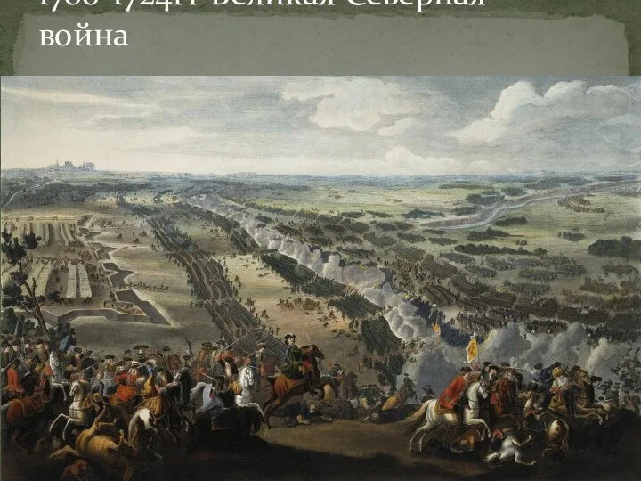 1700-1724гг Великая Северная война