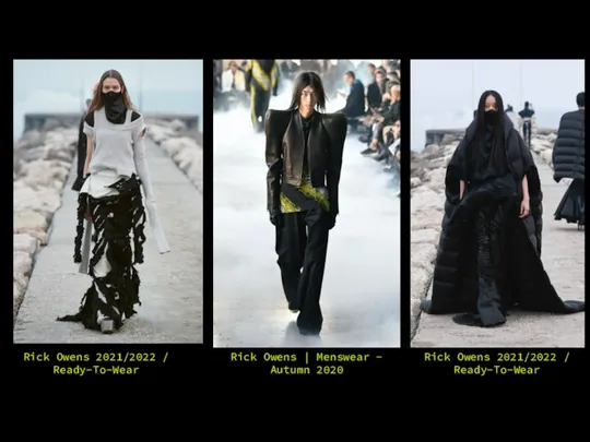 Rick Owens 2021/2022 / Ready-To-Wear Rick Owens | Menswear - Autumn