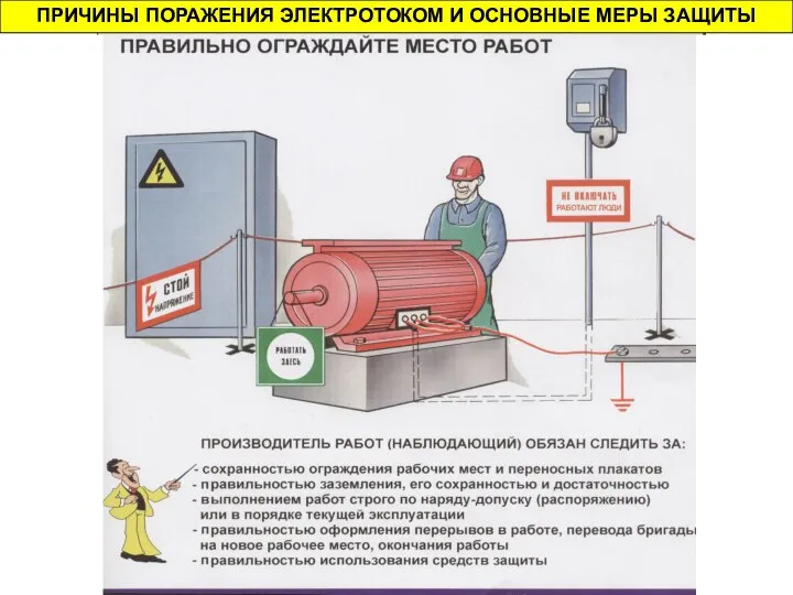 ПРИЧИНЫ ПОРАЖЕНИЯ ЭЛЕКТРОТОКОМ И ОСНОВНЫЕ МЕРЫ ЗАЩИТЫ