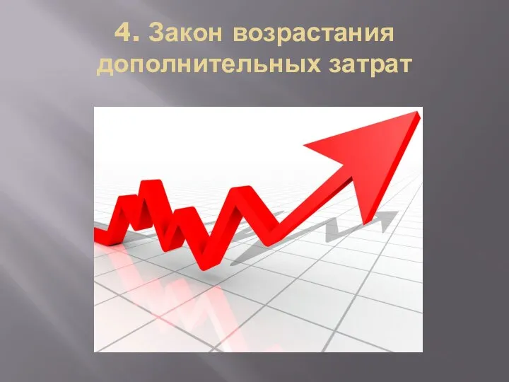 4. Закон возрастания дополнительных затрат