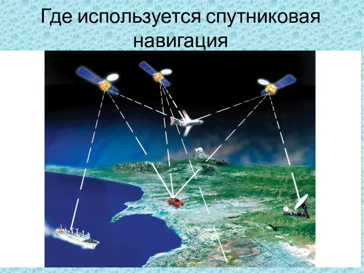 Где используется спутниковая навигация