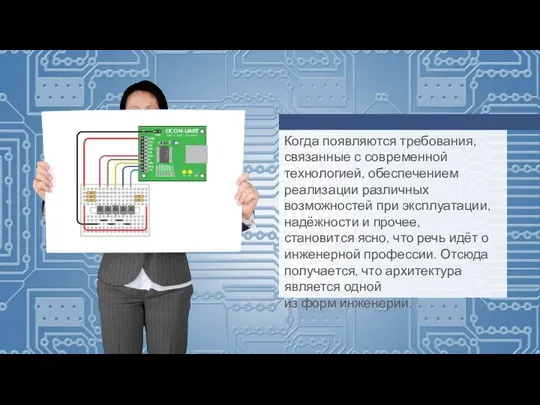 Когда появляются требования, связанные с современной технологией, обеспечением реализации различных возможностей